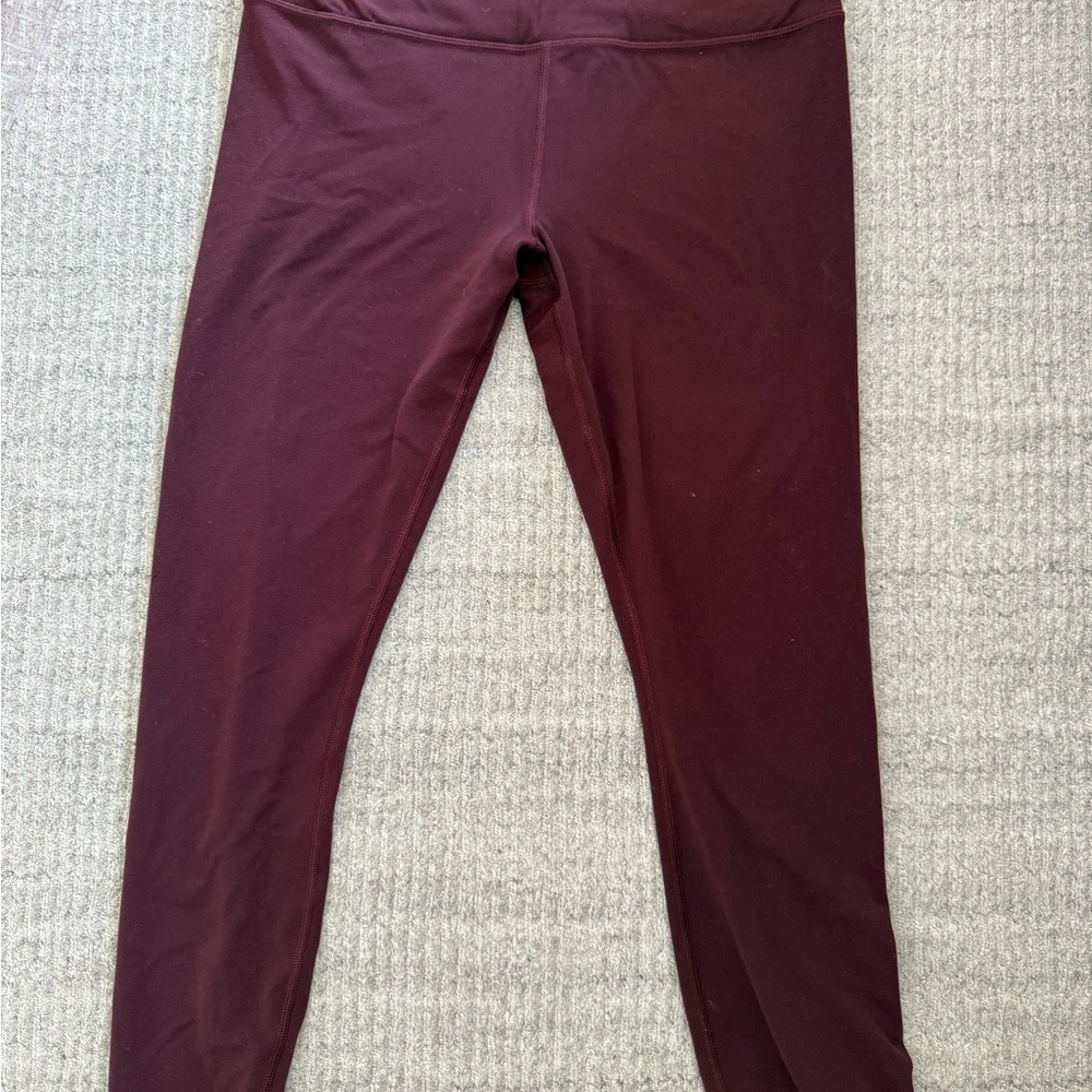 Athleta Maroon Leggings
